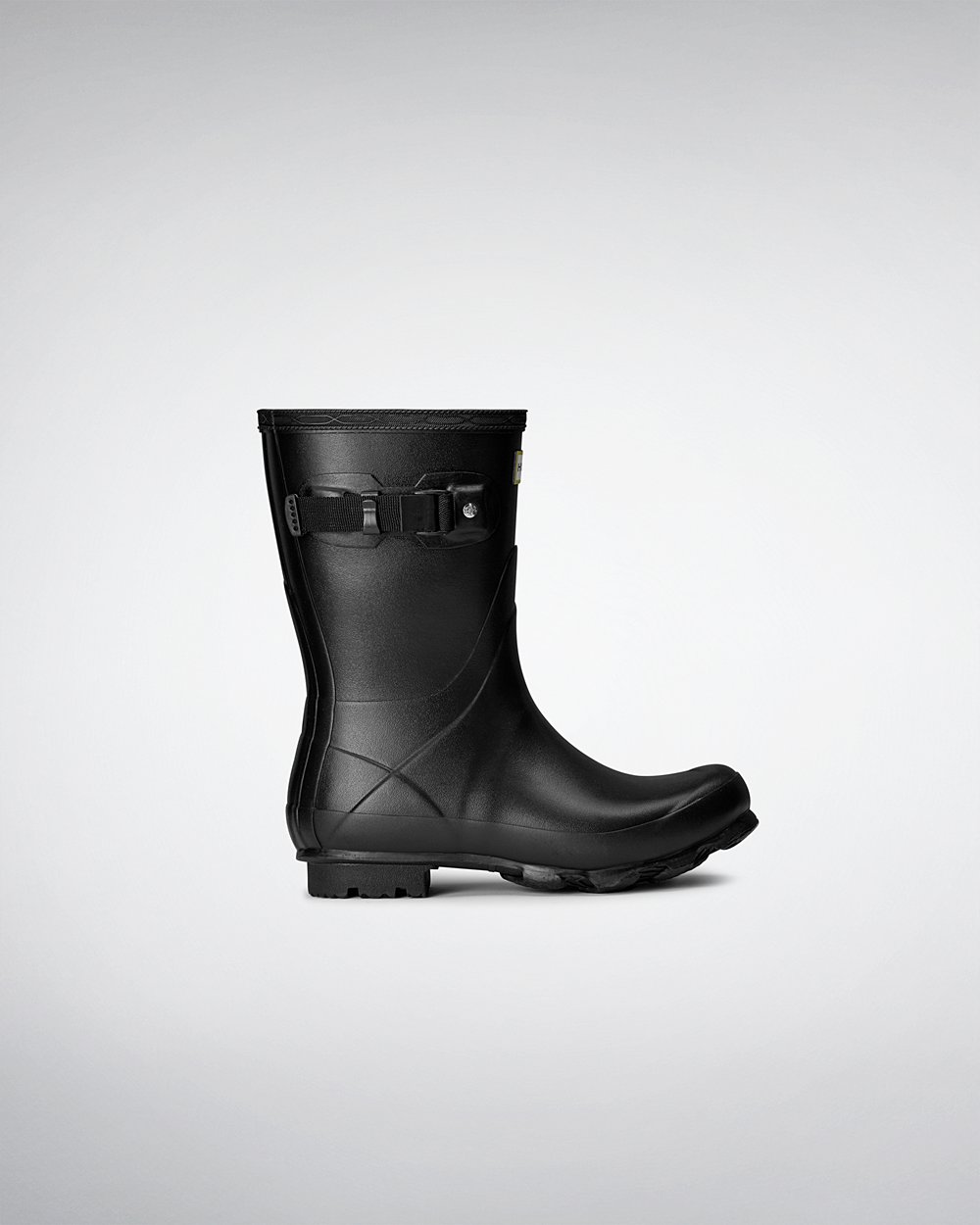 Womens Hunter Norris Field - Short Rain Boots Black - 6378-RPZTN